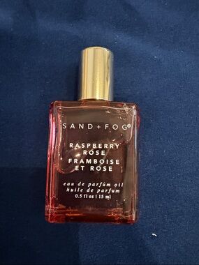 SAND + FOG Raspberry Rose Eau de Parfum Oil - Pink Bottle